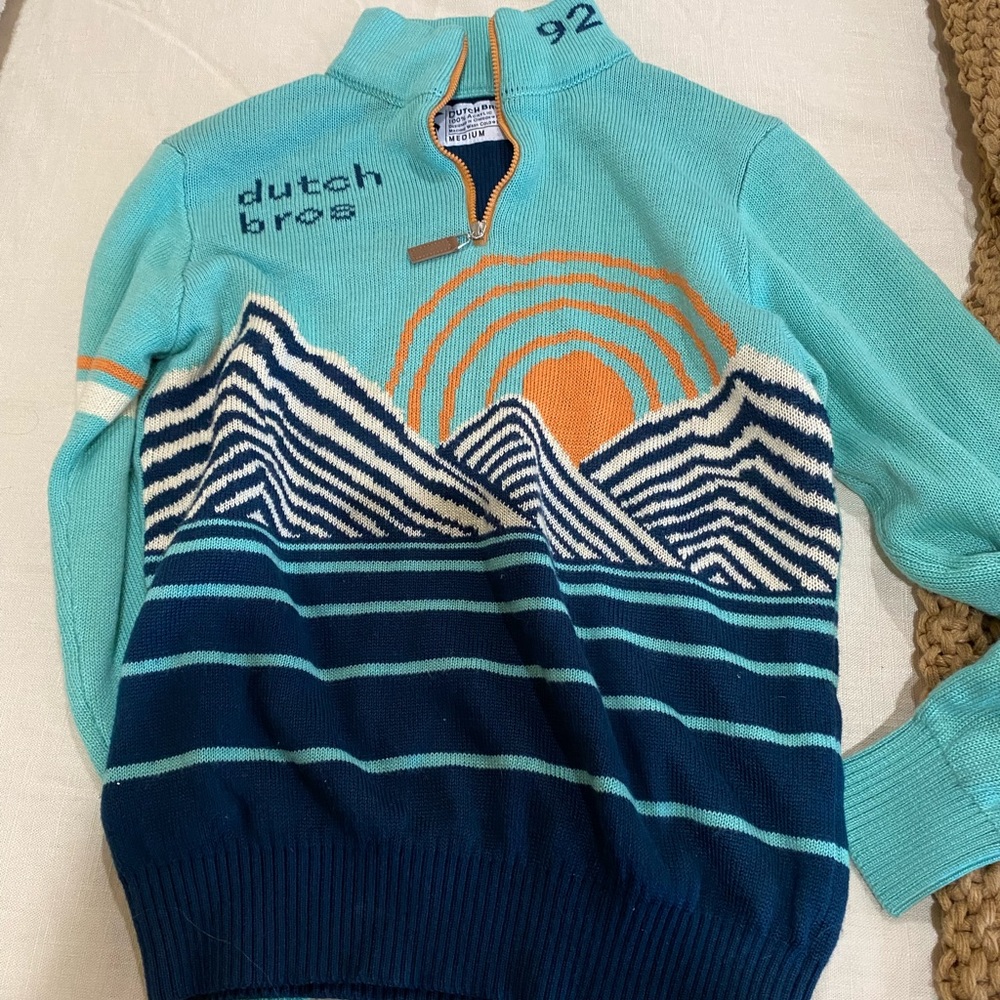 Dutch Bros Coffee half-zip sweater